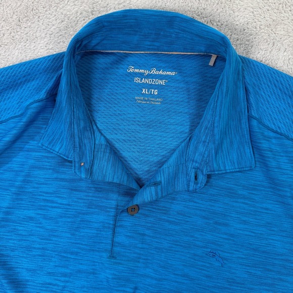 Tommy Bahama IslandZone Modern‎ Polo Shirt Recycled Moisture Wicking Mens XL EUC - Picture 1 of 6